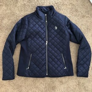 Navy Moto Jacket